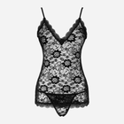 Еротичний комплект (топ + трусики-стринги) LivCo Corsetti Fashion Namorinn LC 91911 S/M Чорний (5907621601959) - зображення 4