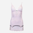 Еротичний комплект (пеньюар + трусики-стринги) LivCo Corsetti Fashion Stephanie LC 90227 L/XL Рожевий (5902431642352) - зображення 4
