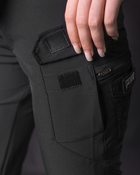 Жіночі брюки карго тактичні BEZET Байрактар чорний - S - зображення 4