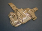 Кобура з платформою стегнова під праву руку Combat Multicam мультикам - изображение 7