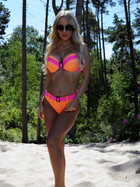 Strój kąpielowy dwuczęściowy damski LivCo Corsetti Fashion Minori LC 19059 L Pomarańczowy (5907996381708) - obraz 2