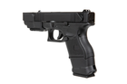 Страйкбольний пістолет D-Boys Glock 26 Advanced Full Auto Green Gas Black - зображення 7