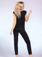 Piżama (top + spodnie) LivCo Corsetti Fashion Siona LC 22009 S Black (5902431648811) - obraz 2