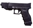 Пістолет пневматичний страйкбольний Глок 26 з магазином подовжувач ствола на кульках 6 мм Glock 26 Advance