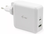 Зарядний пристрій i-Tec Travel Charger 60W + USB-A 18W UE + US (CHARGER-C60WT) - зображення 2