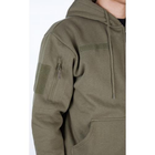 Реглан с капюшоном на молнии Mil-tec Tactical hoodie Olive 11472012-М - изображение 3
