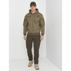 Реглан с капюшоном на молнии Mil-tec Tactical hoodie Olive 11472012-L - изображение 7