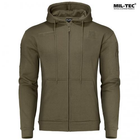 Реглан с капюшоном на молнии Mil-tec Tactical hoodie Olive 11472012-М - изображение 6
