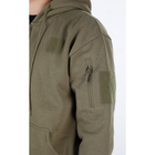 Реглан з капюшоном на блискавці Mil-tec Tactical hoodie Olive 11472012-XL - зображення 5