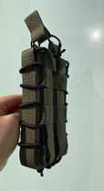Одинарный Жесткий Штурмовой Подсумок Для Магазинов M4-AK Крипления MOLLE(С Пластиковыми Вставками) (Хаки) - изображение 3