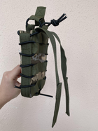 Одинарный Жесткий Штурмовой Подсумок Для Магазинов M4-AK Крипления MOLLE(С Пластиковыми Вставками) (Пиксель) - изображение 3