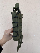 Одинарный Жесткий Штурмовой Подсумок Для Магазинов M4-AK Крипления MOLLE(С Пластиковыми Вставками) (Пиксель) - изображение 4