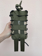 Одинарный Жесткий Штурмовой Подсумок Для Магазинов M4-AK Крипления MOLLE(С Пластиковыми Вставками) (Пиксель) - изображение 5