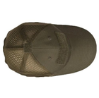 Бейсболка кепка Mil-Tec Олива 12317601 с липучкой и сеткой - изображение 2