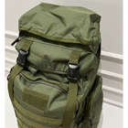Большой рюкзак тактический походный Light Tactic армейский баул кордура 1200D система Molle 70л 39x22x80 см Green - изображение 9
