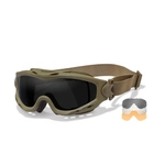 Тактичні захисні окуляри, Model Dual, Wiley X, лінзи х3, Coyote - зображення 1