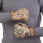 Рукавички тактичні із закритими пальцями Zelart Military Rangers 9878 розмір S Camouflage Multicam - зображення 5