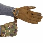 Перчатки тактические с закрытыми пальцами Zelart Military Rangers 9875 размер L Camouflage Multicam - изображение 3