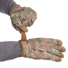 Перчатки тактические с закрытыми пальцами Zelart Military Rangers 9878 размер XL Camouflage Multicam - изображение 2