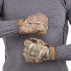 Перчатки тактические с закрытыми пальцами Zelart Military Rangers 9878 размер XL Camouflage Multicam - изображение 5