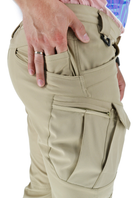 Тактические легкие штаны Soft Shell (без флиса) карго Eagle SP-02 Койот (Песочные) M - изображение 7