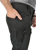 Тактические легкие штаны Soft Shell (без флиса) карго Eagle SP-02 Черные M - изображение 8