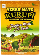 Чай Єрба Мате Yerba Mate Kurupi Імбир, м'ята та зелений чай 500 г (7840127002128) - зображення 1
