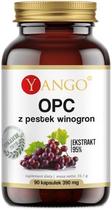 Екстракт виноградних кісточок Yango Opc 300 мг 90 (5905279845510) - зображення 1