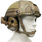 Активні навушники Earmor M31X Mark3 MilPro ORIGINAL з кріпленням на голову ( Чебурашка ) під шолом, каску ( Койот ) - зображення 4