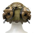 Активні навушники Earmor M32X Mark3 MilPro ORIGINAL Чебурашка на шолом, каску ( Койот ) - зображення 3