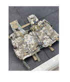 Разгрузка жилет 11 карманов РПС ременно-поясная система на карабинах M&W Military с плечевыми ремнями пиксель (5470) - изображение 3