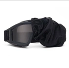 Тактические очки Revision Goggles черные для стрельбы 3 линзы - изображение 2