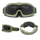 Тактичні захисні окуляри маска зі змінними лінзами TacGlasses green 56311367 - зображення 2