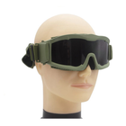 Тактичні захисні окуляри маска зі змінними лінзами TacGlasses green 56311367 - зображення 3