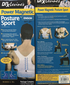 Магнітний коректор постави Power Magnetic Posture Sport White - зображення 3