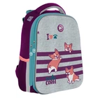 Рюкзак школьный каркасный ортопедический для первоклассника Yes H-12 Corgi, для девочек (559020)