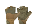 Рукавиці тактичні Helikon-Tex Короткопалі L Олива-Койот Half Finger Mk2 Gloves - Olive Green / Coyote A (RK-HF2-NE-0211A-B05-L) - изображение 1