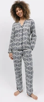 Жіноча піжама Cyberjammies Nicole 9766-9767 12/M Сірий з абстрактним принтом (5051877458581)
