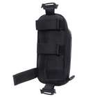 Тактический подсумок на лямку рюкзака чёрный - изображение 8