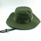 Панама захисний капелюх тактичний для ЗСУ, полювання, риболовлі Олива - зображення 4