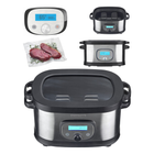 Прибор для приготовления SOUS VIDE 8.5 л 520 Вт HEINRICH'S HSG 8411 регулировка температуры таймер до 72 часов Серебристый с черным