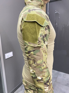 Армійська тактична сорочка Убакс з пазами під лікті Yakeda Combat Койот Мультикам 3XL - зображення 3
