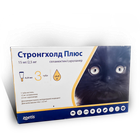 Капли Zoetis Stronghold Plus на холку противопаразитарные от блох и клещей для котов до 2,5кг 0,25мл х 3 пипетки 15 мг 10020776