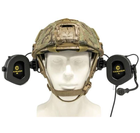 Наушники тактические активные Earmor M32X MARK3-CT шумоподавляющие защитные с адаптерами Койот - изображение 4
