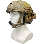 Наушники тактические активные Earmor M32X MARK3-CT шумоподавляющие защитные с адаптерами Койот - изображение 6