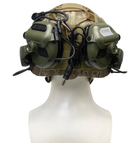 Наушники тактические активные Earmor M32X MARK3-FG шумоподавляющие защитные с адаптерами Олива (M32XMARK3-FG) - изображение 6
