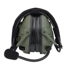 Навушники тактичні активні універсальні HD-16 Olive Оливкові - зображення 3