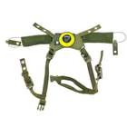 Підвісна система для каски шолома Team Wendy suspension-kit-olive - зображення 5