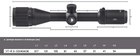 Оптичний приціл Discovery Optics VT-R 3-12x40 AOE, сітка HMD SFP Mil з підсвічуванням - зображення 10