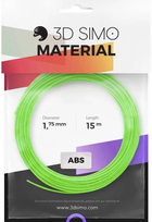 Набір ABS пластик 3Dsimo для 3D-принтера 1.75 мм 120 г Blue Yellow Green (G3D3000) - зображення 3